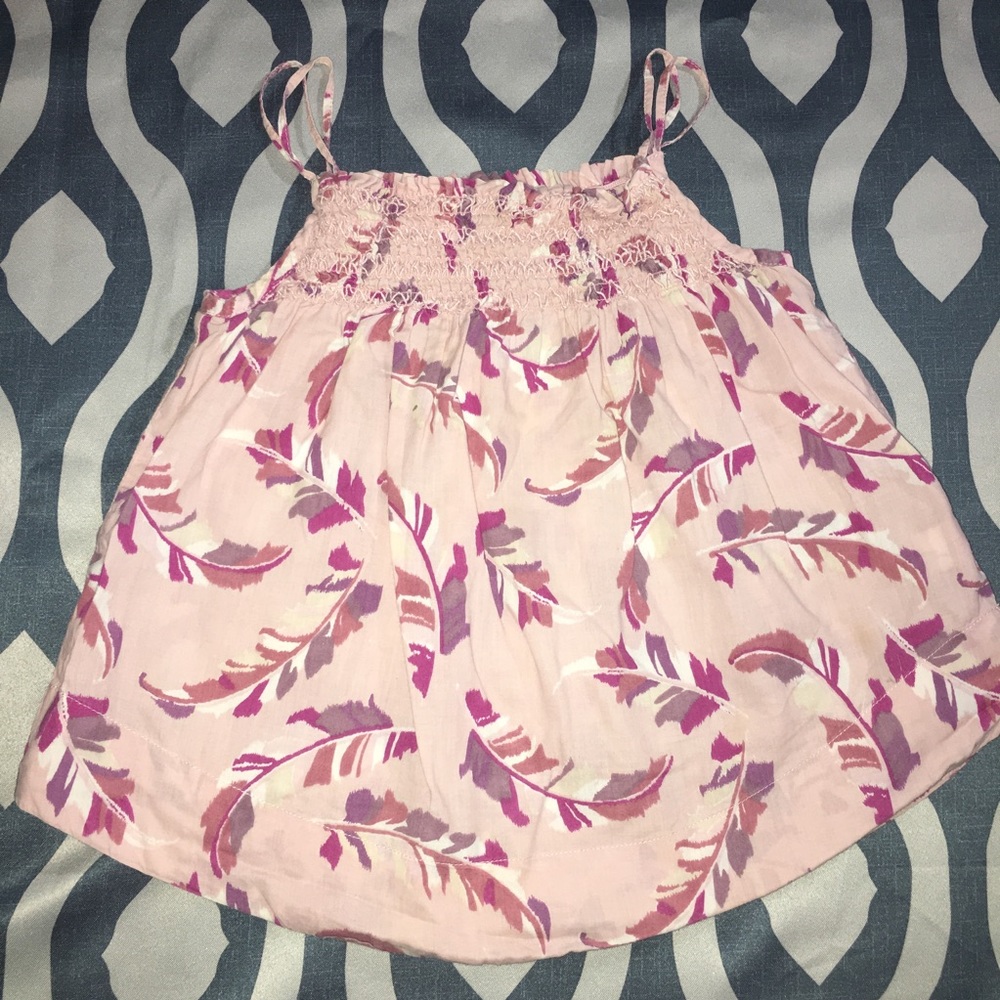 5/$25 GAP Kids Pink Feather Tank Top Size XS 4-5